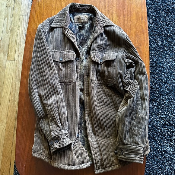 Legendary Whitetails Authentic Apparel Brown Corduroy Jacket - size small - Picture 1 of 10